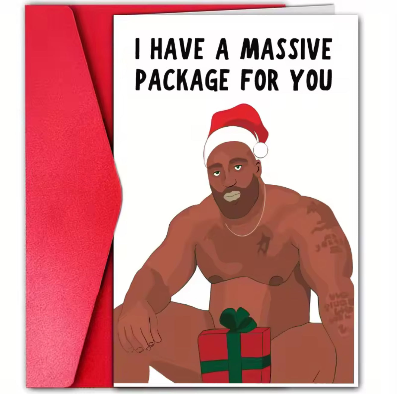 I Have A Massive Package For You Christmas Card