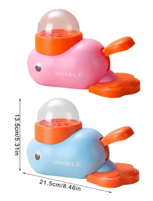 Whale Dog Treat Dispenser – Interactive Puzzle Slow Feeder Toy