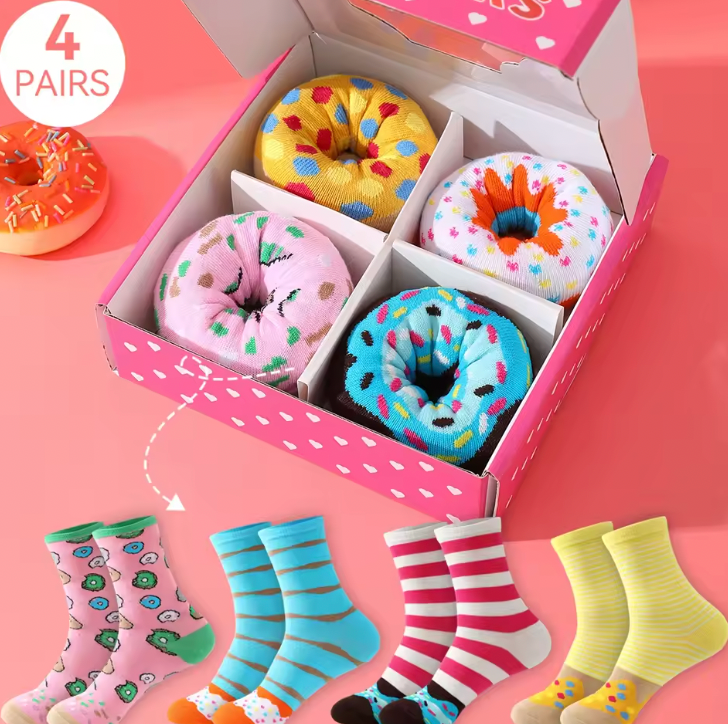 Donut Sock Gift Set