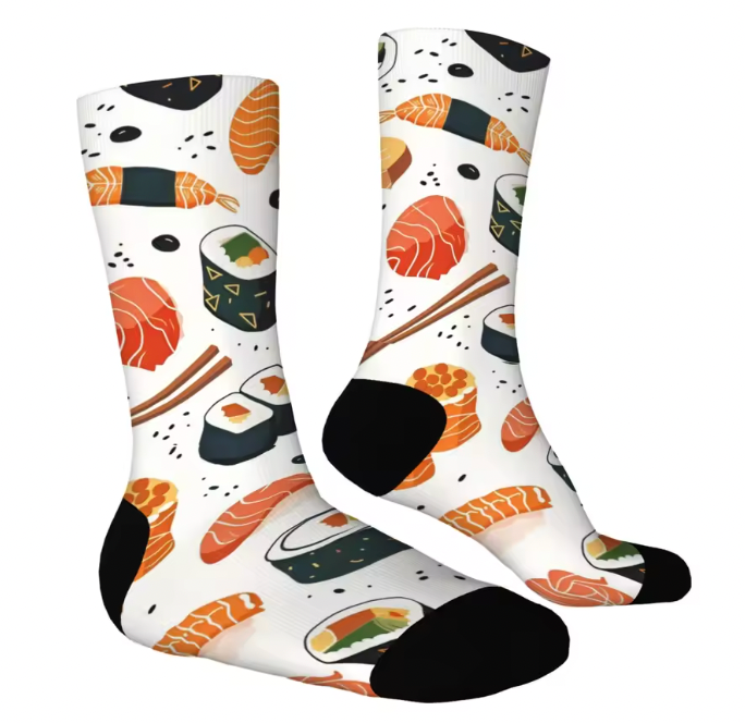 Sushi Maki Roll Socks