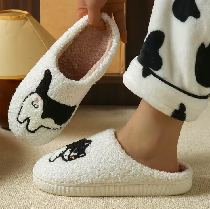 Cozy Kitty Fleece Slippers