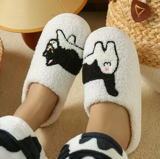 Cozy Kitty Fleece Slippers